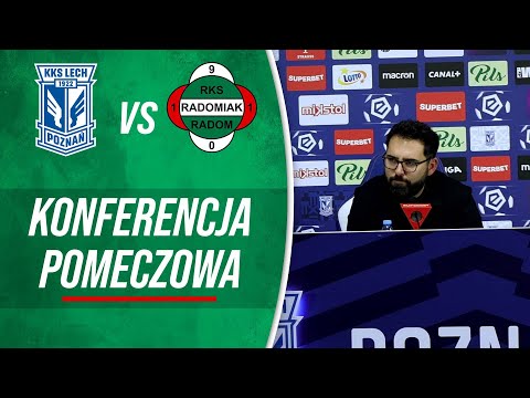 Read more about the article Konferencja prasowa po meczu Lech Poznań – Radomiak Radom 4:1 [RADOMIAK.TV]