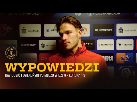 Read more about the article Stjepan Davidović i Xavier Dziekoński po meczu Widzew Łódź – Korona Kielce 1:3