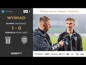 Read more about the article Olimpia Grudziądz – Sandecja Nowy Sącz 1:0 (1:0) | wywiad – Wiktor Kłos | 02.11.2025
