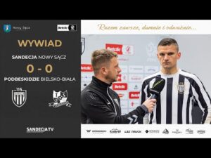 Read more about the article Sandecja Nowy Sącz – Podbeskidzie Bielsko-Biała 0:0 | wywiad – Kamil Słaby | 23.11.2025