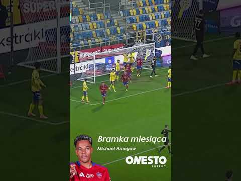 You are currently viewing Polski David Beckham 😎 | Bramka „Majkiego” w meczu z Arką została #OnestoEnergy golem listopada! 🎯