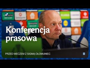 Read more about the article KONFERENCJA PRASOWA | Trener Niels Frederiksen i Yannick Agnero przed meczem z Sigmą Ołomuniec