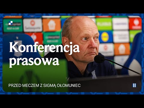 Read more about the article KONFERENCJA PRASOWA | Trener Niels Frederiksen i Yannick Agnero przed meczem z Sigmą Ołomuniec
