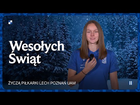 Read more about the article WESOŁYCH ŚWIĄT | Życzą piłkarki Lech Poznań UAM