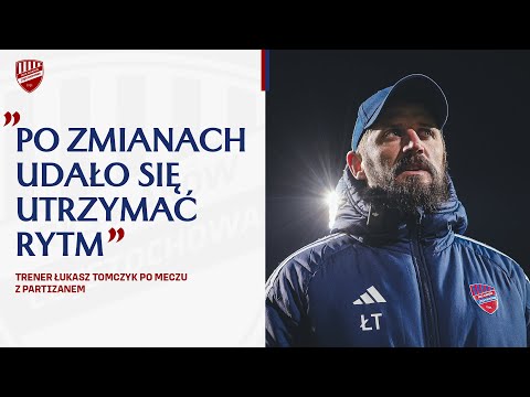 You are currently viewing #TURaków | Trener Łukasz Tomczyk po meczu z Partizanem