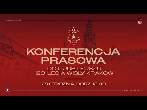 Read more about the article LIVE 🔵⚪🔴 Konferencja prasowa dotyczącą jubileuszu 120-lecia Wisły Kraków
