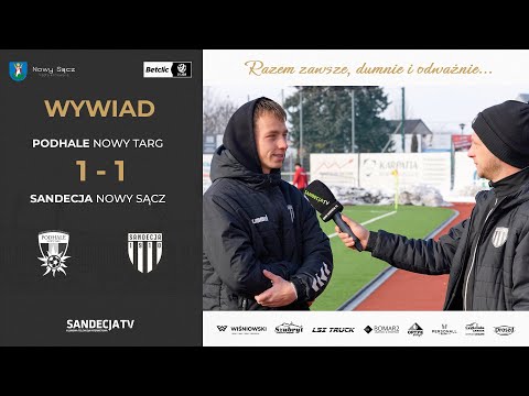 You are currently viewing Podhale Nowy Targ – Sandecja Nowy Sącz 1:1 (1:0) | wywiad – Aleksander Wołczek | 31.01.2026