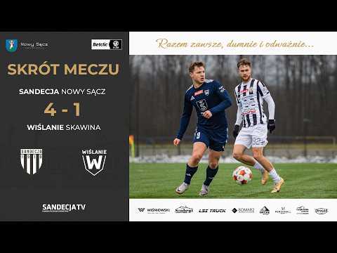 You are currently viewing Sandecja Nowy Sącz – Wiślanie Skawina 4:1 (0:1) | skrót meczu | 14.02.2026