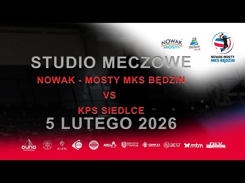 Read more about the article Studio meczowe – Nowak-Mosty MKS Będzin vs KPS Siedlce – 5 lutego 2026