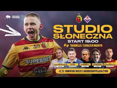 You are currently viewing STUDIO SŁONECZNA Z TŁUMACZENIEM MIGOWYM: JAGIELLONIA – FIORENTINA (PRZED MECZEM)