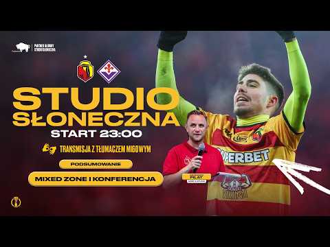You are currently viewing STUDIO SŁONECZNA Z TŁUMACZENIEM MIGOWYM: JAGIELLONIA – FIORENTINA (PO MECZU)