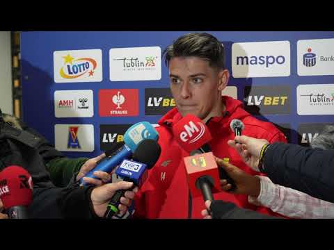 Mariusz Stępiński i Konrad Ciszek po meczu Motor Lublin – Korona Kielce (28.02.2026r.)