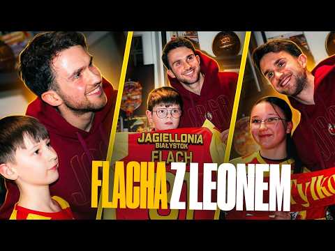 LEON FLACH Z KIBICAMI W JAGA FAN SHOPIE