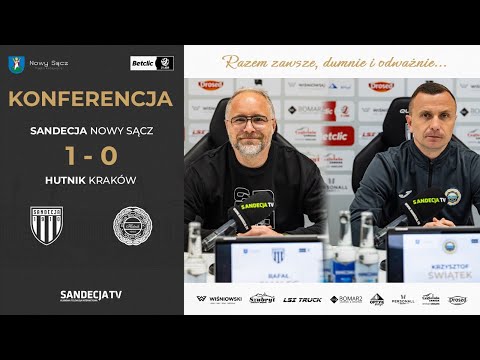 You are currently viewing Sandecja Nowy Sącz – Hutnik Kraków 1:0 (0:0) | pomeczowa konferencja prasowa | 07.03.2026