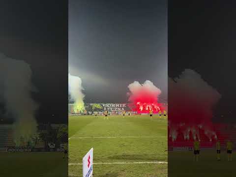 You are currently viewing Dziękujemy za wsparcie podczas #GKŁWIE ✊🫡 #football #betclic1liga #zielonoczarni #sports #soccer