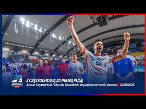 Read more about the article Z CZĘSTOCHOWĄ ZA PEŁNĄ PULĘ! | Jakub Szymański i Marcin Krawiecki w podsumowaniu meczu