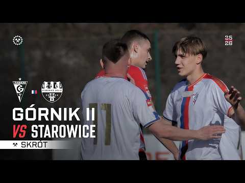 Koncert gry dwójki! Płocica Show! Skrót meczu: Górnik II Zabrze – LZS Starowice Dolne 7:0