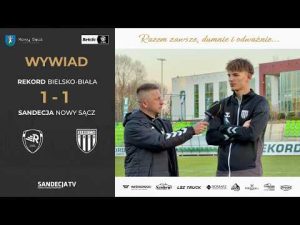 Read more about the article Rekord Bielsko-Biała – Sandecja Nowy Sącz 1:1 (1:0) | wywiad – Mateusz Jeleń | 18.03.2026
