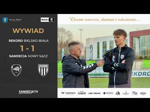 Read more about the article Rekord Bielsko-Biała – Sandecja Nowy Sącz 1:1 (1:0) | wywiad – Mateusz Jeleń | 18.03.2026