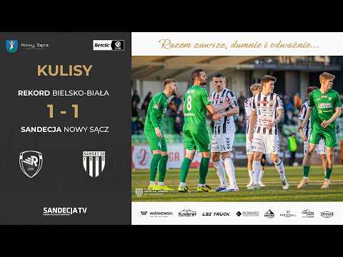 Read more about the article Rekord Bielsko-Biała – Sandecja Nowy Sącz 1:1 (1:0) | kulisy meczu | 18.03.2026