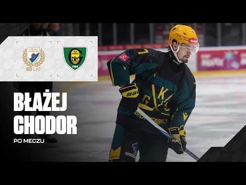 You are currently viewing Błażej Chodor po 3. meczu 1/2 play-off GKS Katowice – Unia Oświęcim 2:3 (19.03.2026)