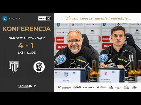 Read more about the article Sandecja Nowy Sącz – ŁKS II Łódź 4:1 (2:0) | pomeczowa konferencja prasowa | 21.03.2026