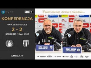 Read more about the article Unia Skierniewice – Sandecja Nowy Sącz 2:2 (2:0) | pomeczowa konferencja prasowa | 12.04.2026