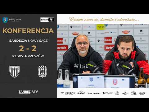 You are currently viewing Sandecja Nowy Sącz – Resovia Rzeszów 2:2 (0:2) | pomeczowa konferencja prasowa | 02.04.2026