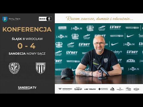 You are currently viewing Śląsk II Wrocław – Sandecja Nowy Sącz 0:4 (0:0) | pomeczowa opinia trenera Rafała Smalca | 25.04.26