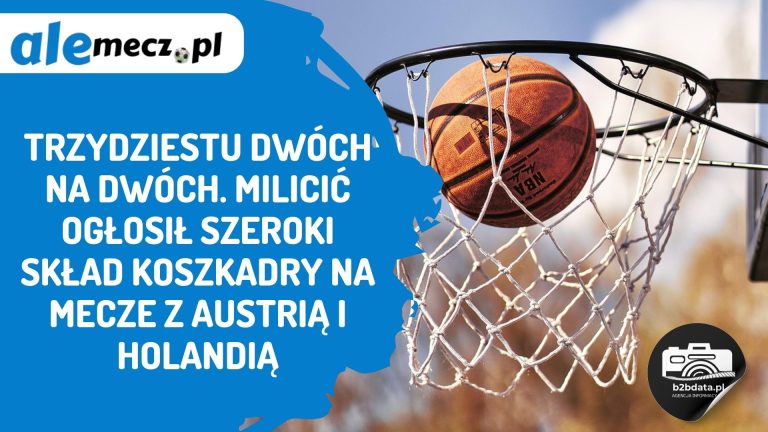 Trzydziestu dwóch na dwóch. Milicić ogłosił szeroki skład KoszKadry na mecze z Austrią i Holandią