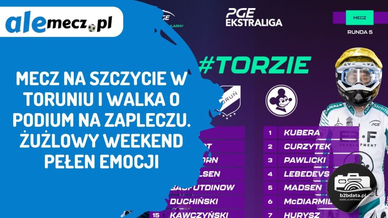 Mecz na szczycie w Toruniu i walka o podium na zapleczu. Żużlowy weekend pełen emocji