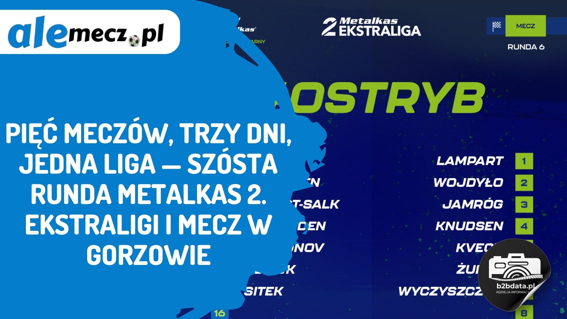 Read more about the article Pięć meczów, trzy dni, jedna liga — szósta runda METALKAS 2. Ekstraligi i mecz w Gorzowie