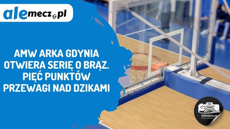 AMW Arka Gdynia otwiera serię o brąz. Pięć punktów przewagi nad Dzikami