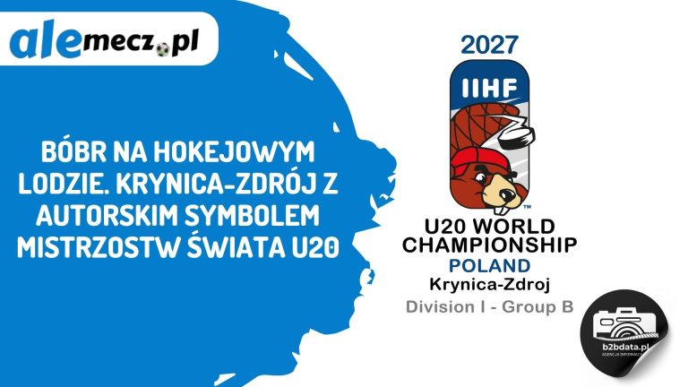 Bóbr na hokejowym lodzie. Krynica-Zdrój z autorskim symbolem mistrzostw świata U20