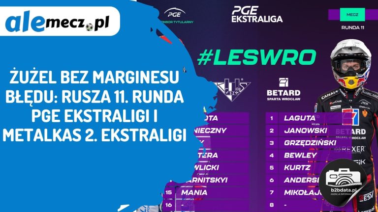 Żużel bez marginesu błędu: rusza 11. runda PGE Ekstraligi i METALKAS 2. Ekstraligi