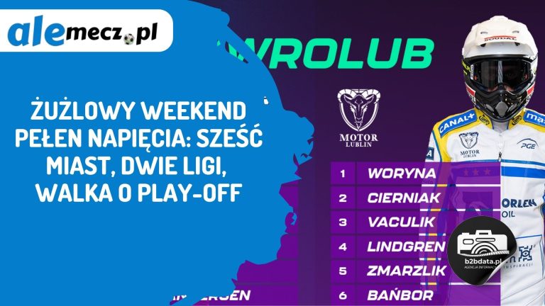 Żużlowy weekend pełen napięcia: sześć miast, dwie ligi, walka o play-off