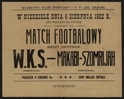 Afisz- -Inc. -W-niedziele-dnia-6-sierpnia-1922